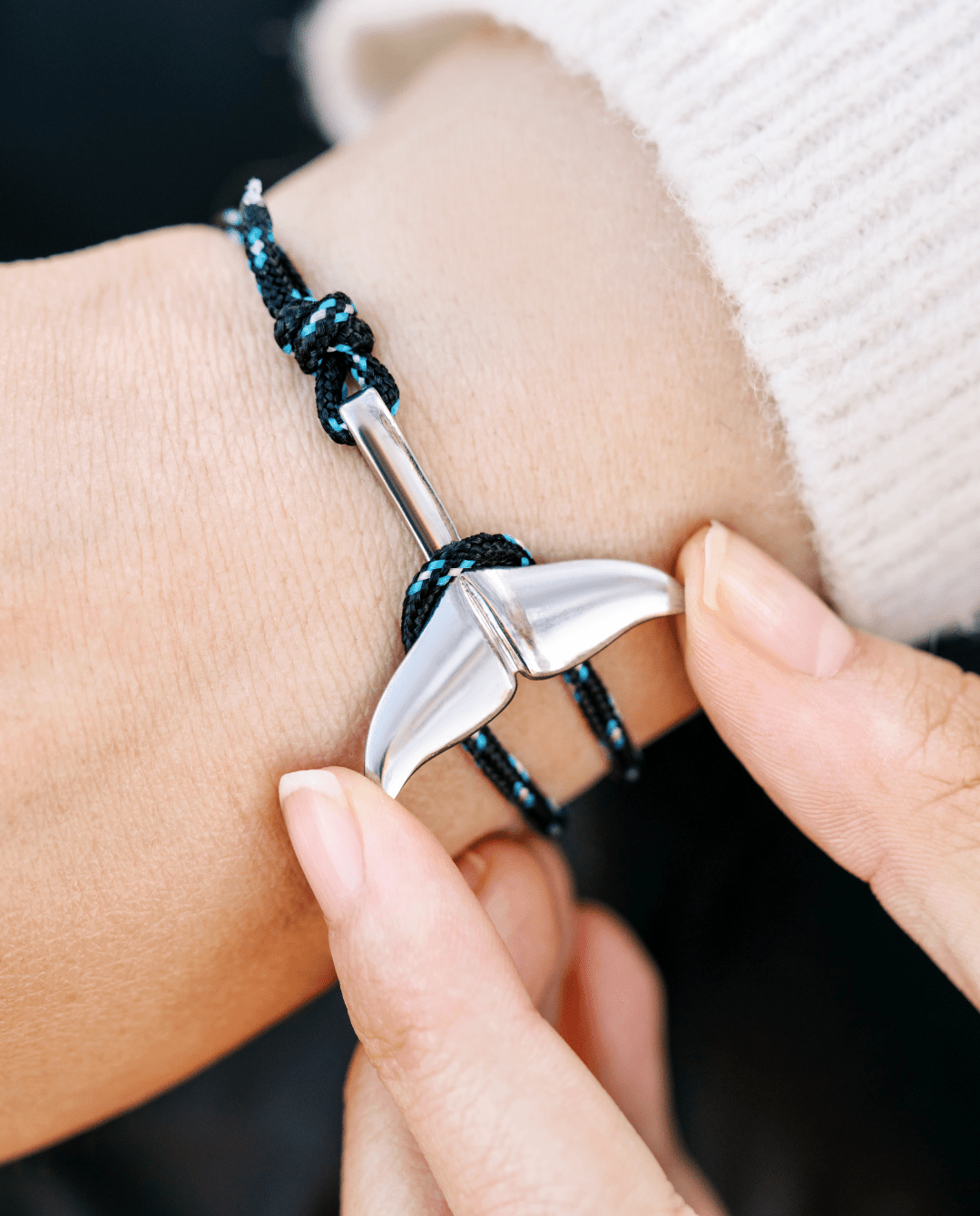 Whale Tail - Dark Blue - BraceletsArcticusBako