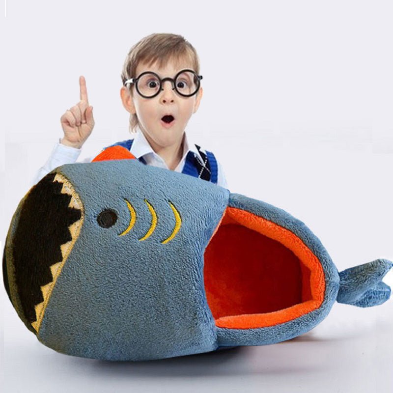 Boys' Dinosaur Slippers with Plush TPR Sole & Alligator/Crocodile Teeth - Warm Winter Indoor/Outdoor, Green & White Low - Top Easy Slip - On for, Cute Dino Footwear for Bedtime & Play - Bako Bako