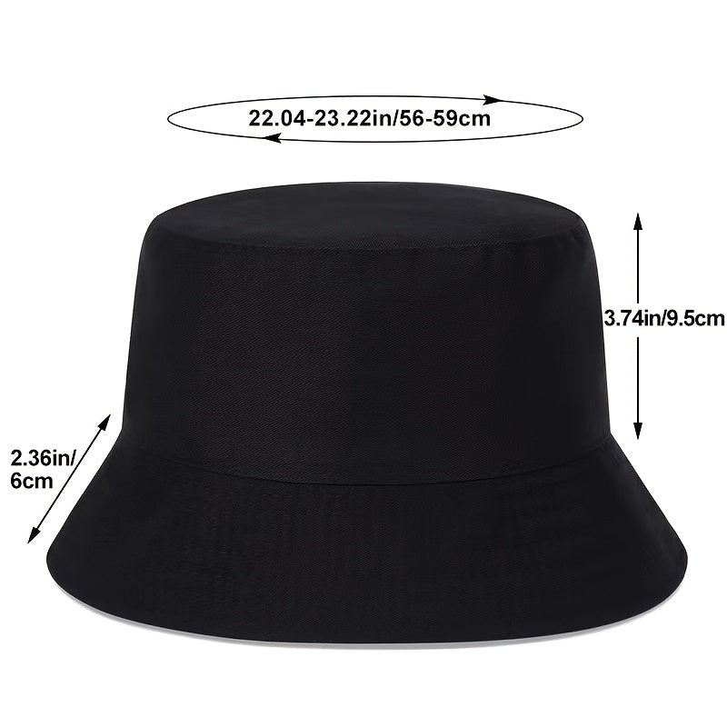 1 Men's "What" Graffiti - Style Bucket Hat - Streetwear Polyester, Hand - Washable, Black with Colorful Typography & Graphics, Perfect for Trendy Outfits - Bako Bako