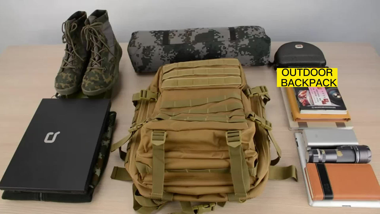 Outdoor Backpack Large 3 Day Pack Molle Bag Backpack Bug Out Bag Hiking Treeking Rucksack - Bako Bako