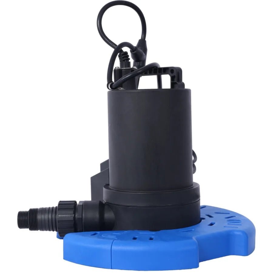 1 3 HP Automatic Swimming Pool Cover Pump 120 V Submersible with 3 4 Check Valve Adapter 2500 GPH Water Removal for Pool Hot Tu - Bako Bako
