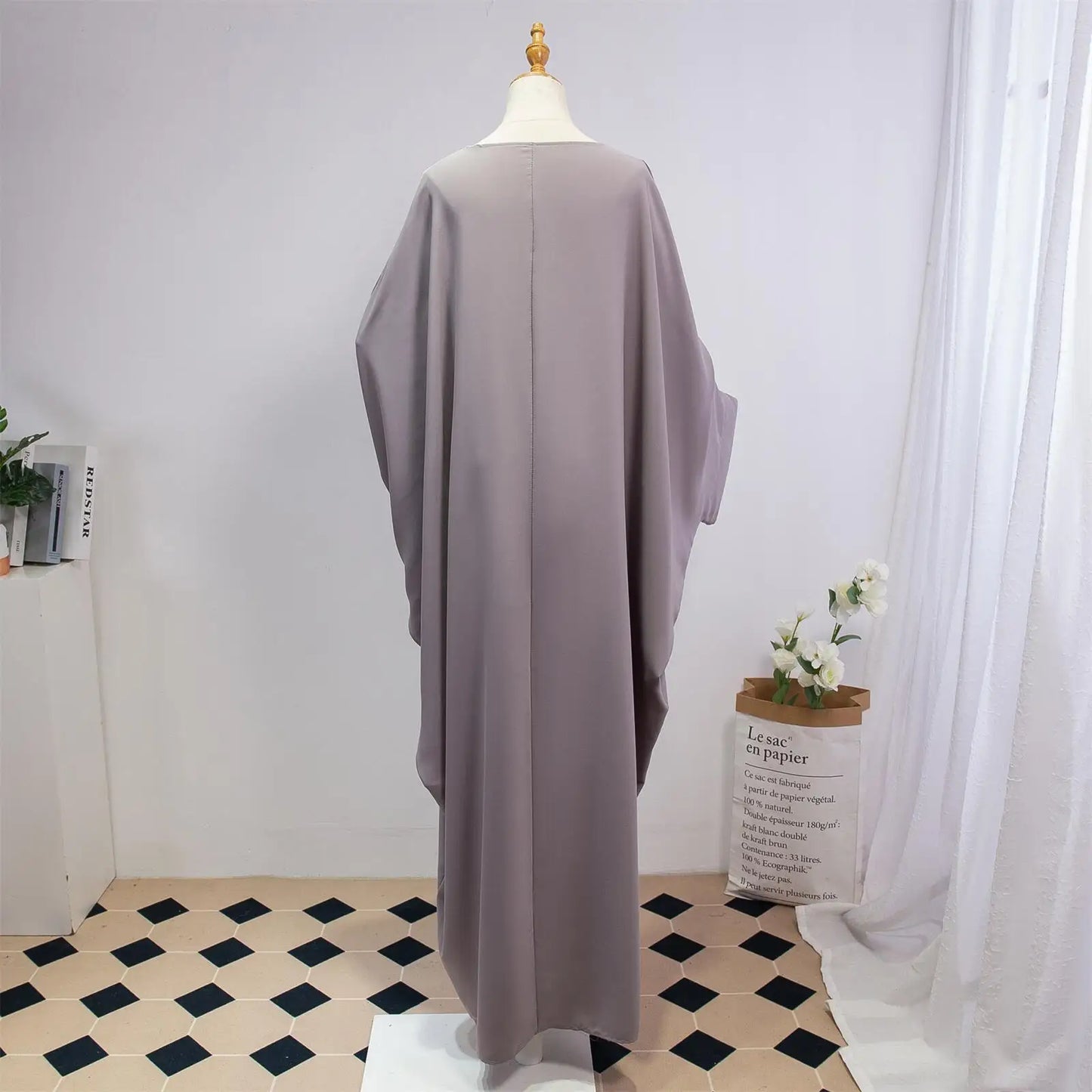 Two Pieces Muslim Abaya Women Jilbab Islamic With Hijab Clothing Dubai Saudi Robe Turkish Modesty Prayer Dresses Loose Kaftans - Bako Bako