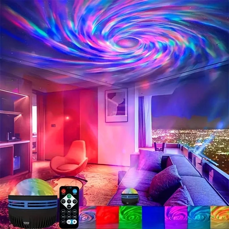 LED NightLights Galaxy Projector Remote Control 5V USB Rechargeable Starry Sky Lamp DMX Sound Active 7 Modes for Kids Room Decor - Bako Bako