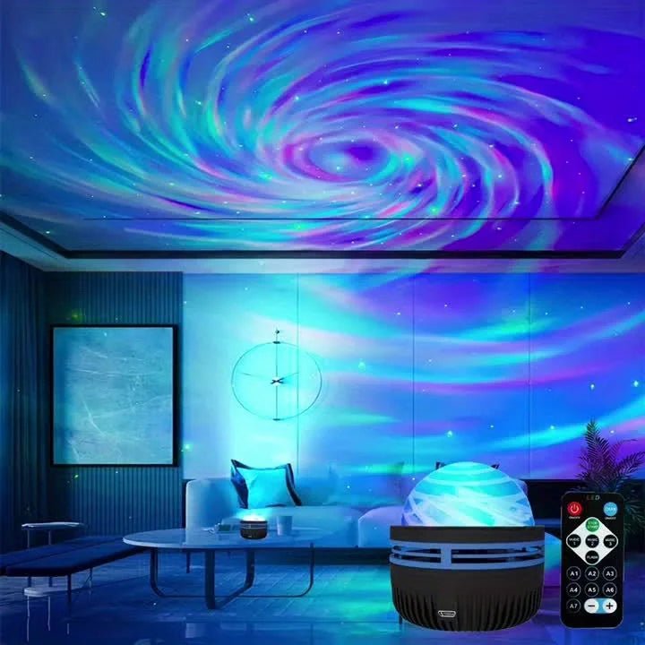 LED NightLights Galaxy Projector Remote Control 5V USB Rechargeable Starry Sky Lamp DMX Sound Active 7 Modes for Kids Room Decor - Bako Bako
