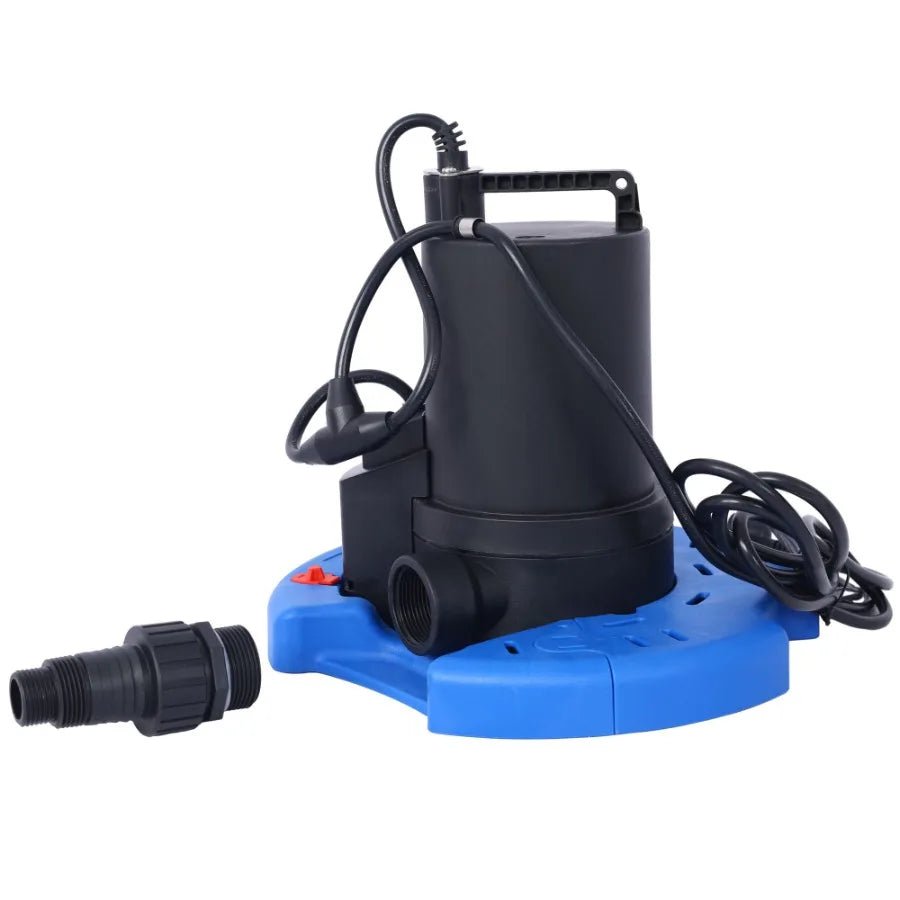 1 3 HP Automatic Swimming Pool Cover Pump 120 V Submersible with 3 4 Check Valve Adapter 2500 GPH Water Removal for Pool Hot Tu - Bako Bako