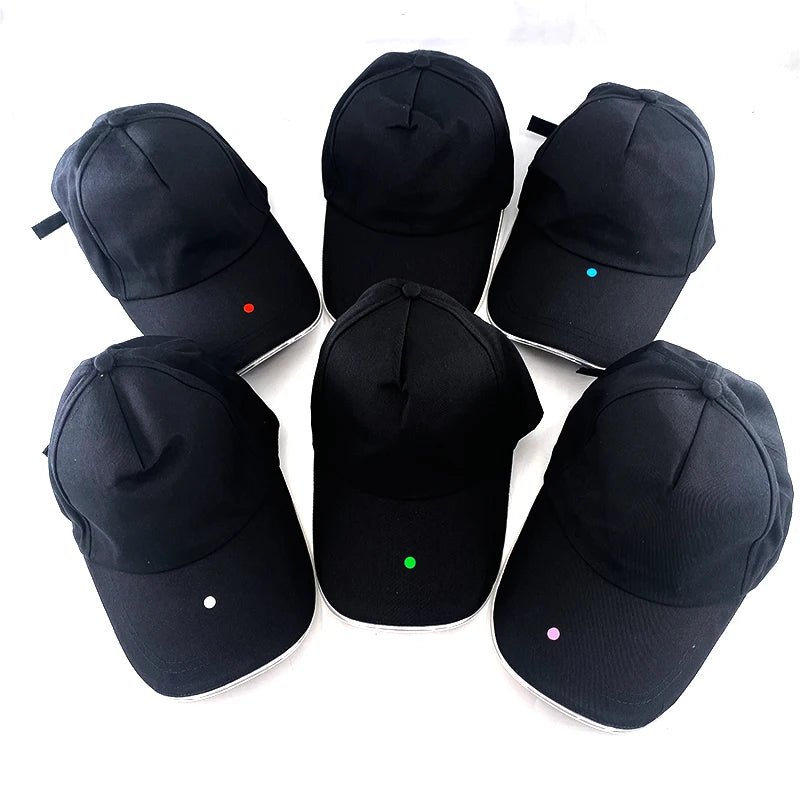 Fashion LED Lighted Up Glow Baseball Cap Snapback Hat Hip - Hop Adjustable Cap Sports Costume Night Running Glow Party Supplies - Bako Bako