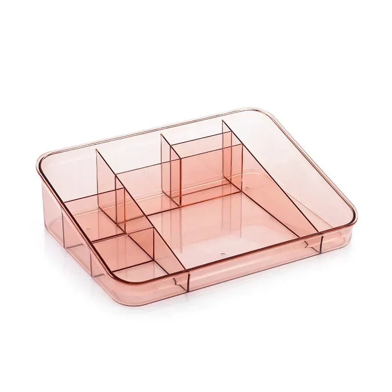 Makeup Organizer for Cosmetic Transparent Cosmetic Storage Box Organizer Desktop Lipstick Nail Polish Makeup Drawer Container - Bako Bako