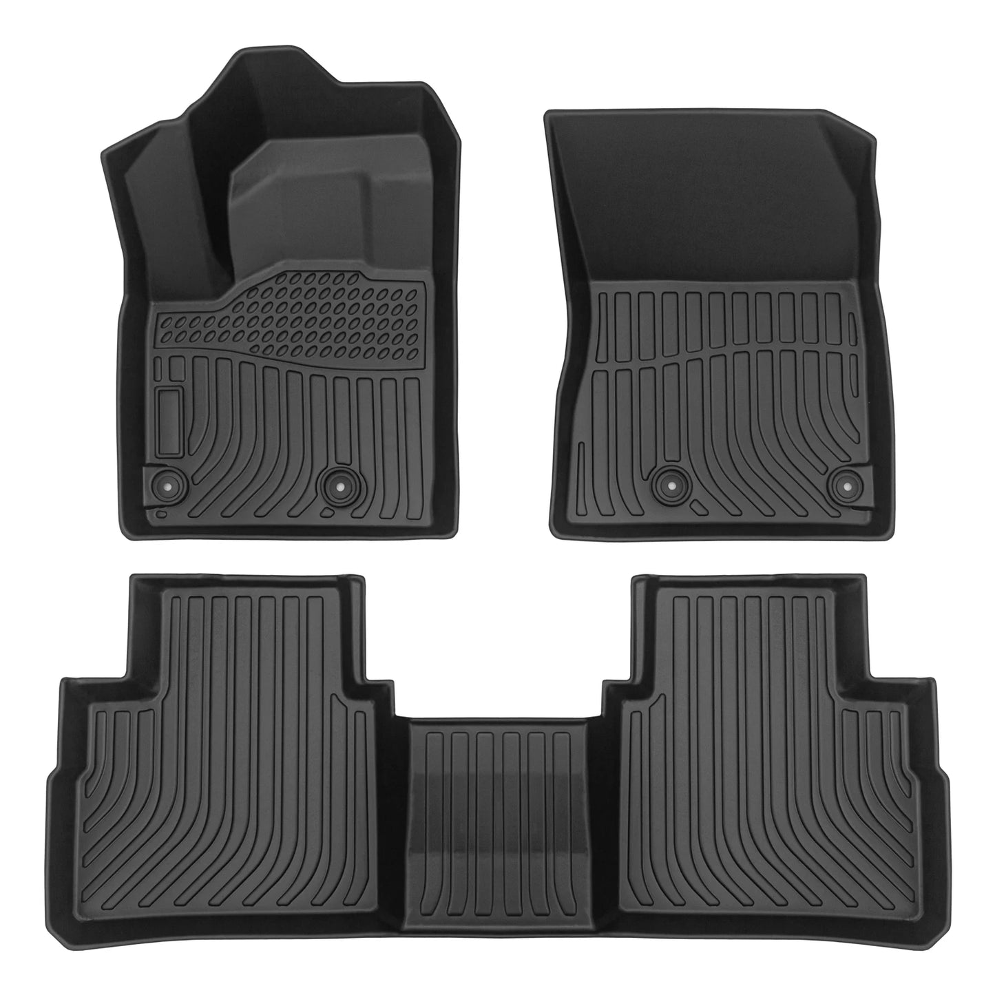 Car Floor Mats for 21 - 23 Nissan Rogue,All - Weather TPE Rubber Floor Mats Black - Bako Bako