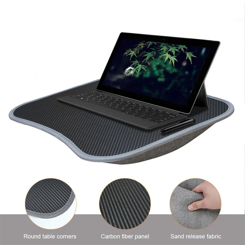 Laptop Lap Desk with Soft Pillow Cushion Portable Laptop Desk Writing Padded Tray for Home & Office - Bako Bako