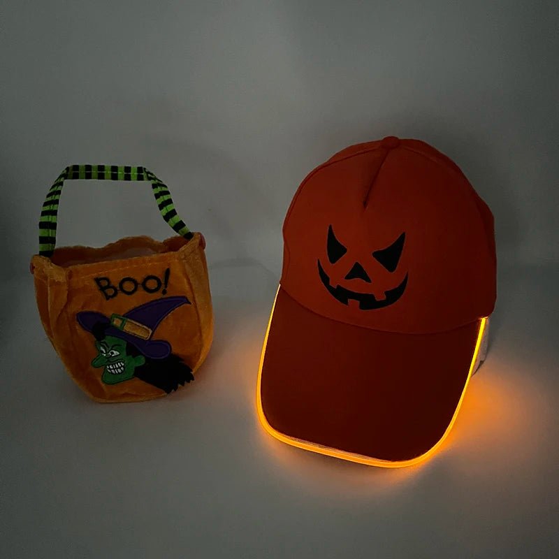 Fashion LED Lighted Up Glow Baseball Cap Snapback Hat Hip - Hop Adjustable Cap Sports Costume Night Running Glow Party Supplies - Bako Bako