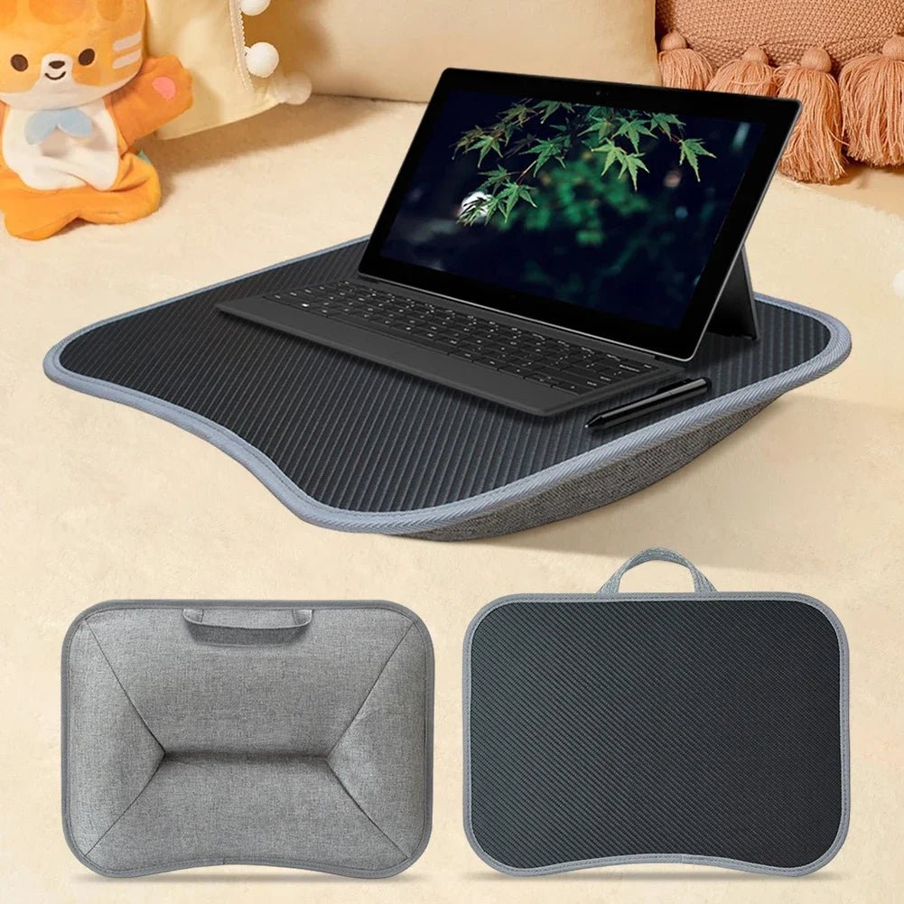 Laptop Lap Desk with Soft Pillow Cushion Portable Laptop Desk Writing Padded Tray for Home & Office - Bako Bako