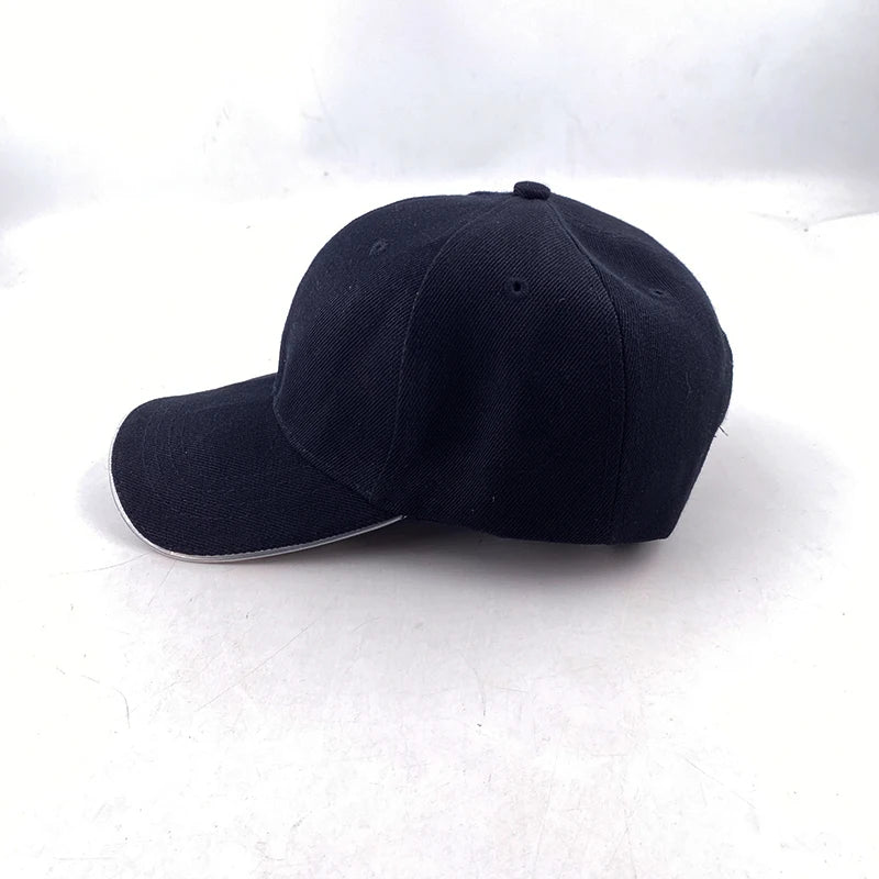Fashion LED Lighted Up Glow Baseball Cap Snapback Hat Hip - Hop Adjustable Cap Sports Costume Night Running Glow Party Supplies - Bako Bako