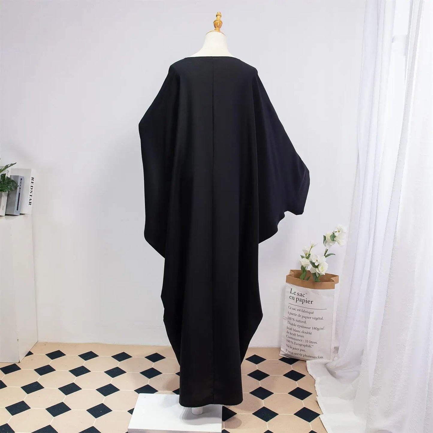 Two Pieces Muslim Abaya Women Jilbab Islamic With Hijab Clothing Dubai Saudi Robe Turkish Modesty Prayer Dresses Loose Kaftans - Bako Bako