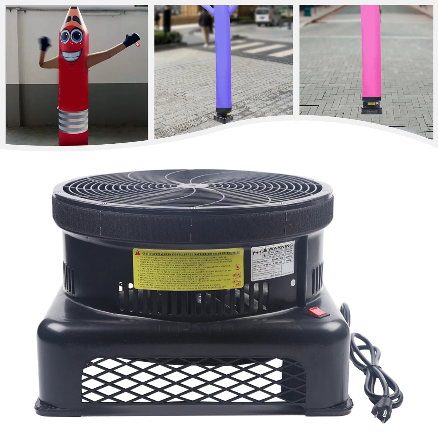 Blower Fan for Air Wavers, High Performance, Durable & Stable, Easy to Use, Compact Design, Ideal for Home & Event Use - Bako Bako