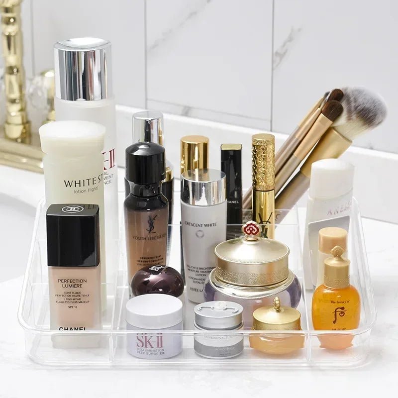 Makeup Organizer for Cosmetic Transparent Cosmetic Storage Box Organizer Desktop Lipstick Nail Polish Makeup Drawer Container - Bako Bako