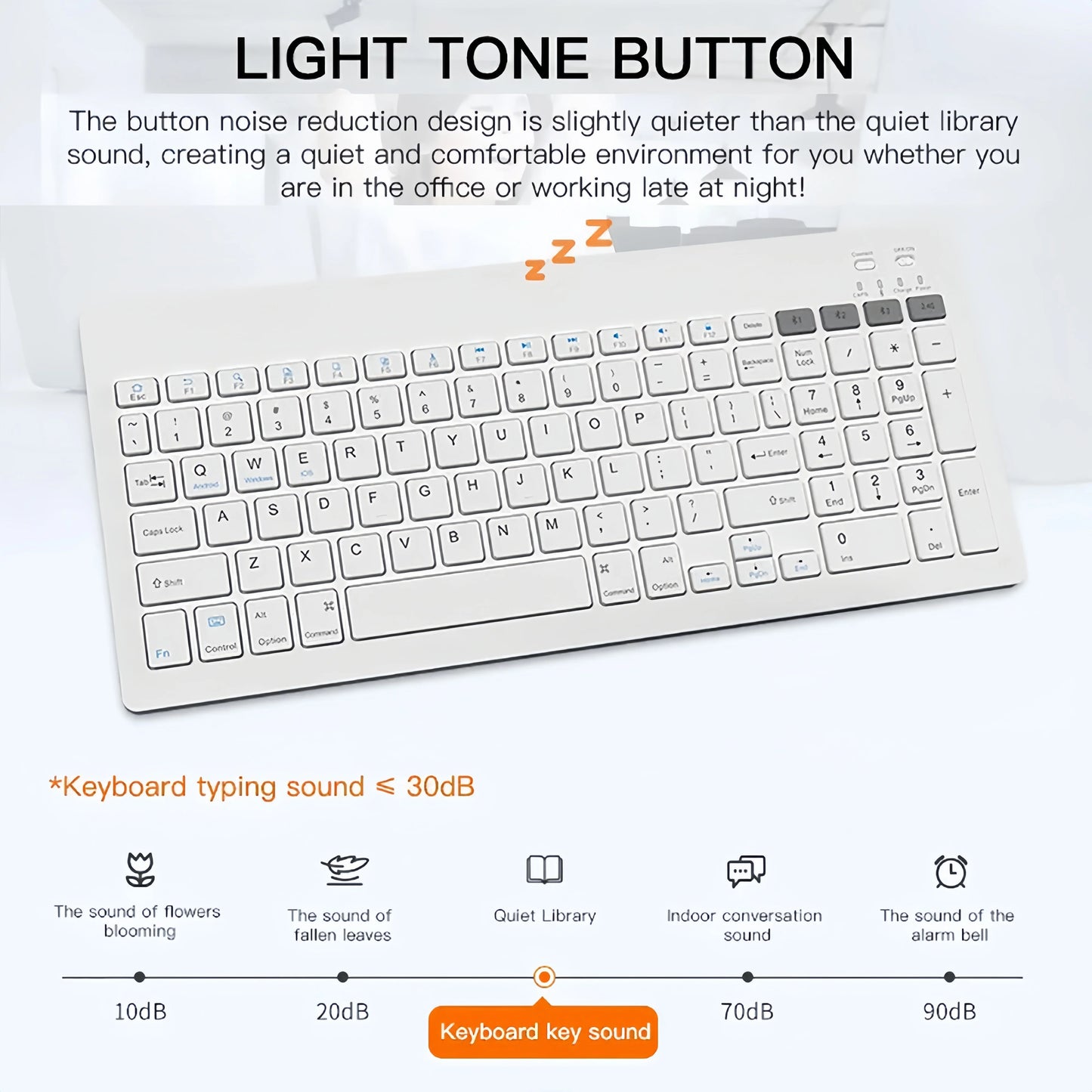 Dual - Mode Bluetooth 5.0 Keyboard 2.4G Wireless Keyboard 3 - BT Rechargeable Gaming Keyboard For Laptop Tablet Android iOS Windows - Bako Bako