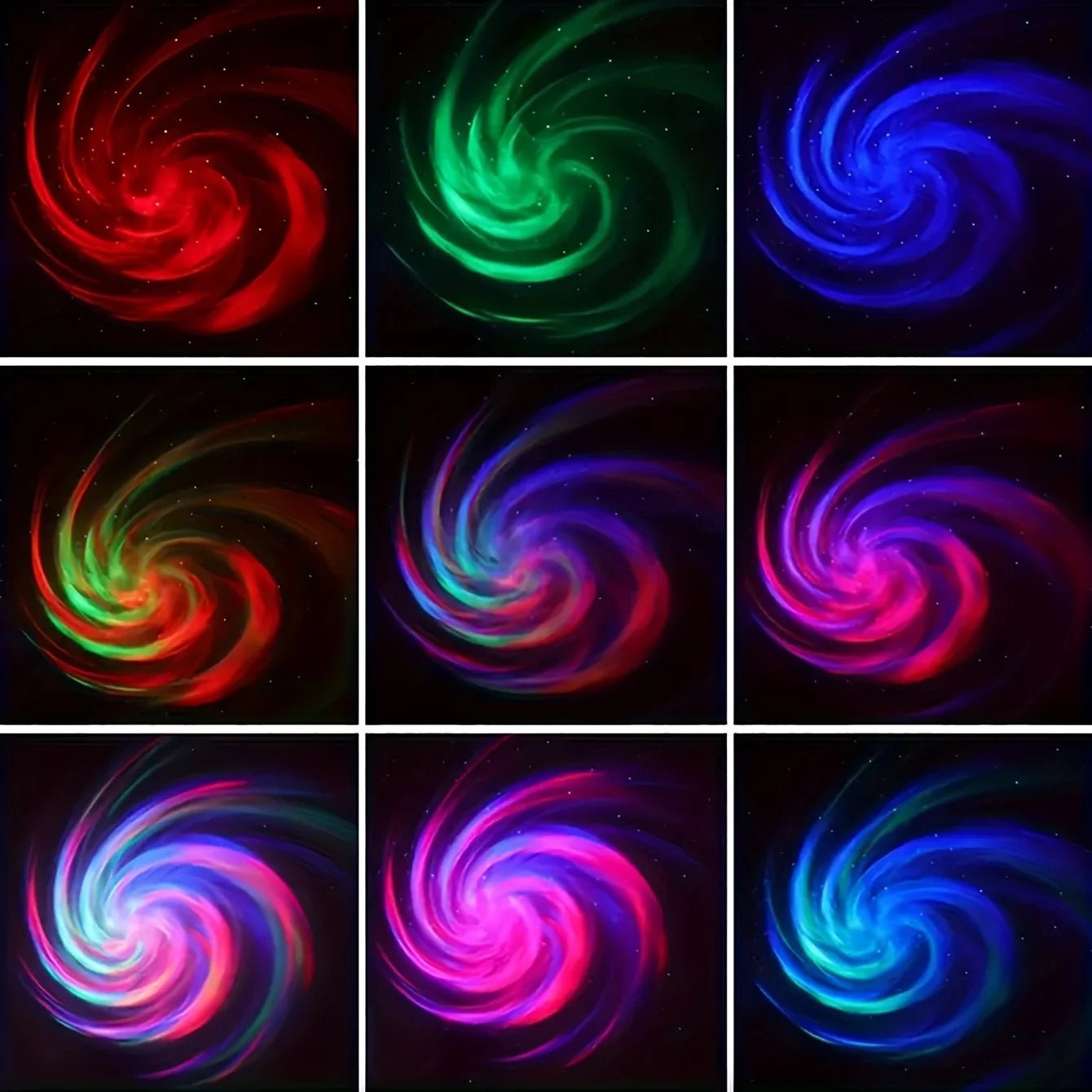 LED NightLights Galaxy Projector Remote Control 5V USB Rechargeable Starry Sky Lamp DMX Sound Active 7 Modes for Kids Room Decor - Bako Bako