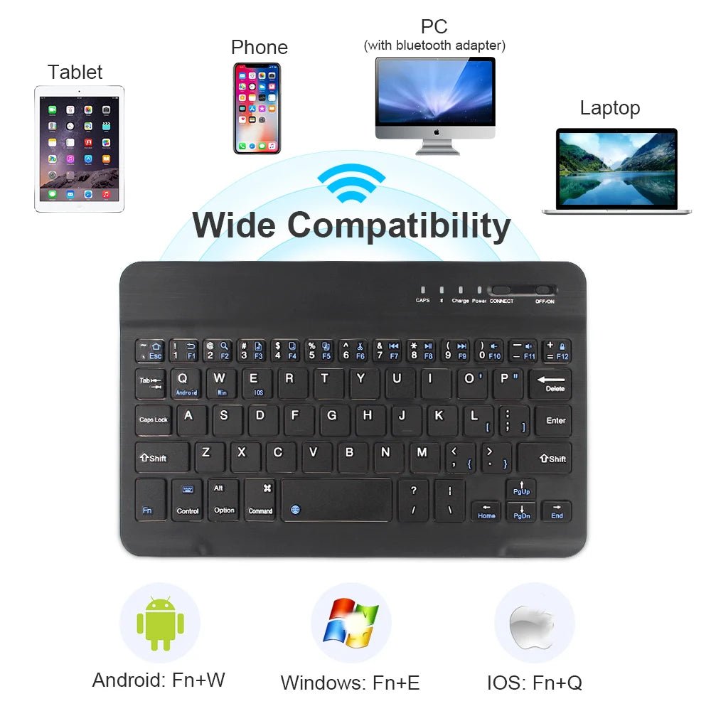 Dual - Mode Bluetooth 5.0 Keyboard 2.4G Wireless Keyboard 3 - BT Rechargeable Gaming Keyboard For Laptop Tablet Android iOS Windows - Bako Bako