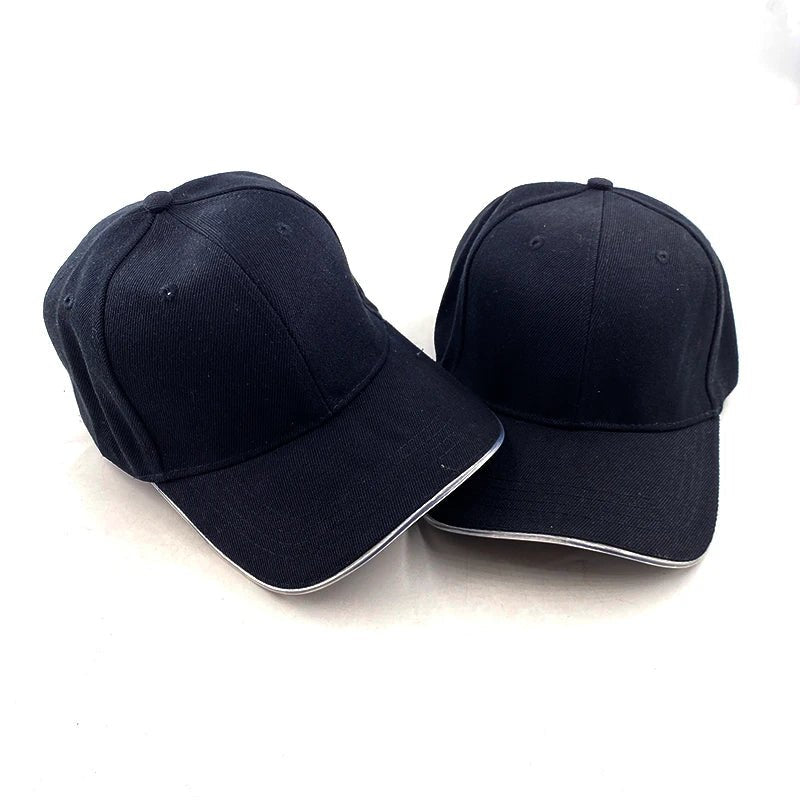 Fashion LED Lighted Up Glow Baseball Cap Snapback Hat Hip - Hop Adjustable Cap Sports Costume Night Running Glow Party Supplies - Bako Bako