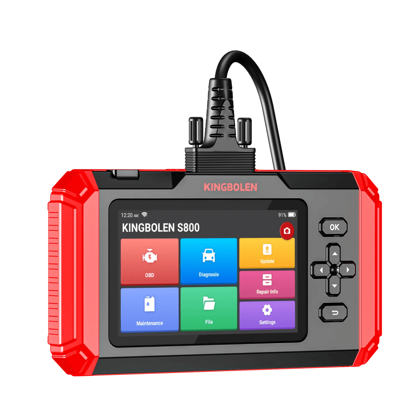 KINGBOLEN S800 4 Systems Engine ABS SRS Transmission OBD2 Scanner 15 Resets Scan Tool EOBD Diagnostic Tool Lifetime Free Update - Bako Bako
