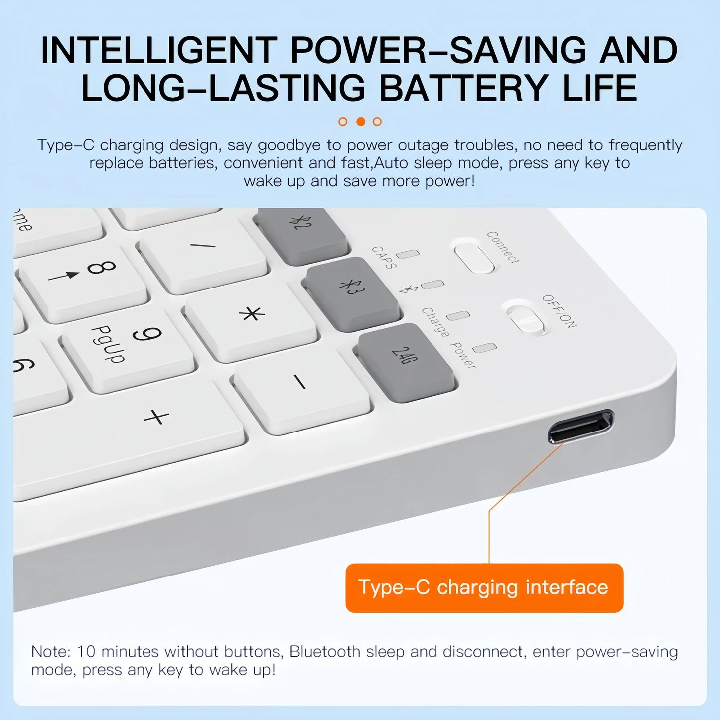 Dual - Mode Bluetooth 5.0 Keyboard 2.4G Wireless Keyboard 3 - BT Rechargeable Gaming Keyboard For Laptop Tablet Android iOS Windows - Bako Bako