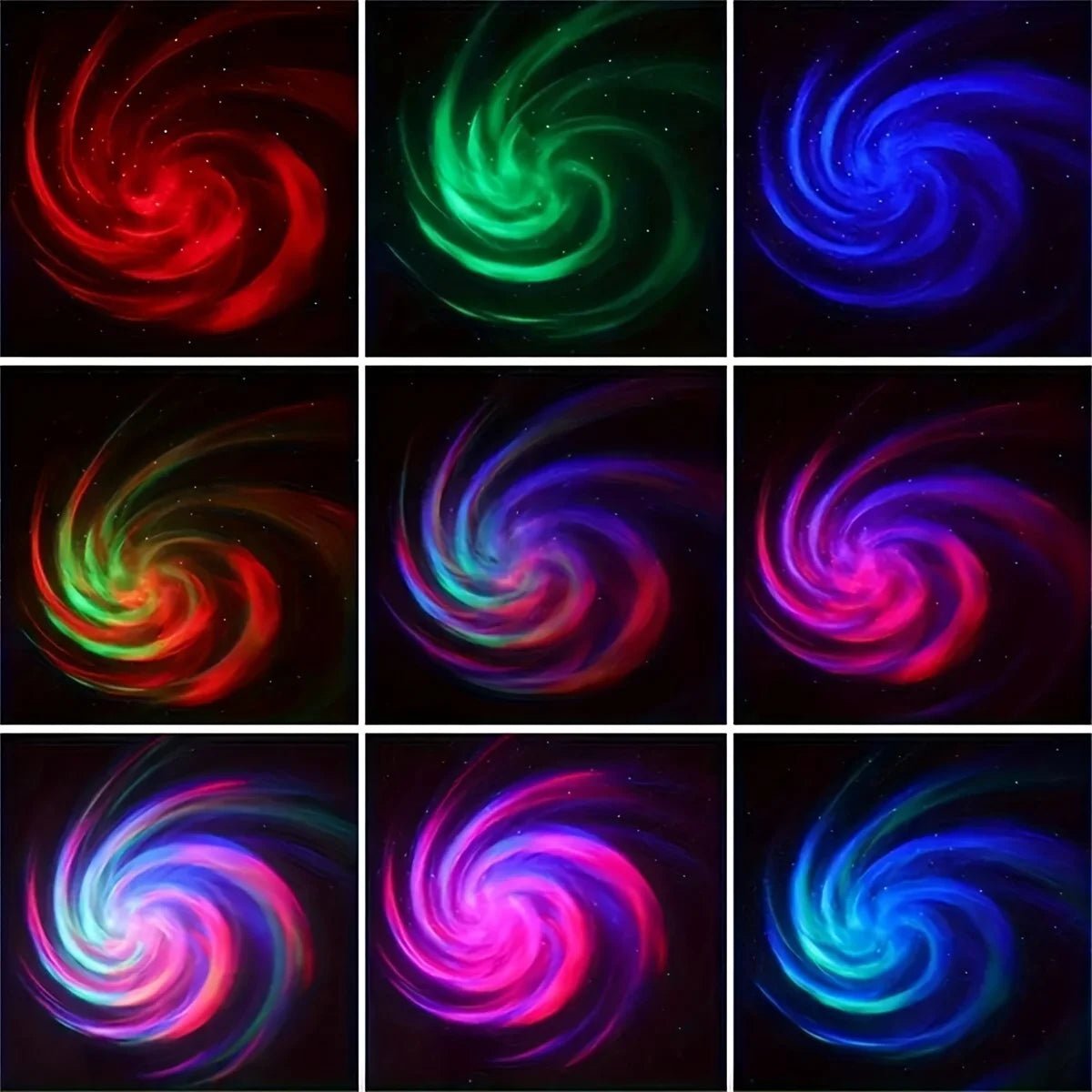 LED NightLights Galaxy Projector Remote Control 5V USB Rechargeable Starry Sky Lamp DMX Sound Active 7 Modes for Kids Room Decor - Bako Bako