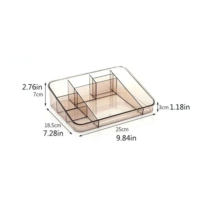 Makeup Organizer for Cosmetic Transparent Cosmetic Storage Box Organizer Desktop Lipstick Nail Polish Makeup Drawer Container - Bako Bako
