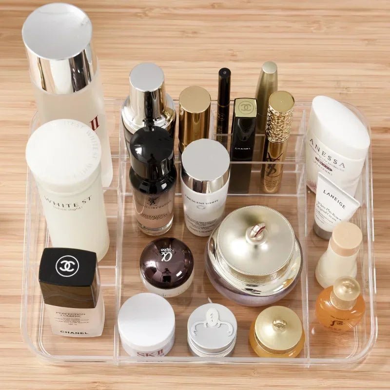 Makeup Organizer for Cosmetic Transparent Cosmetic Storage Box Organizer Desktop Lipstick Nail Polish Makeup Drawer Container - Bako Bako
