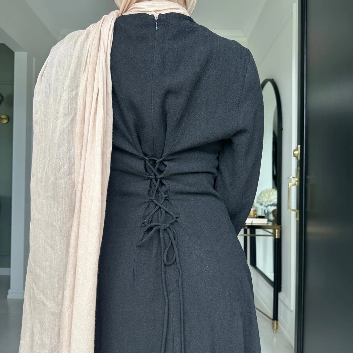 2025 Summer Arabic Muslim Women Modest Dress Eid Dubai Plain Abaya Islam Party Outfit Elegant Holiday Dresses Turkey Kaftan Robe - Bako Bako