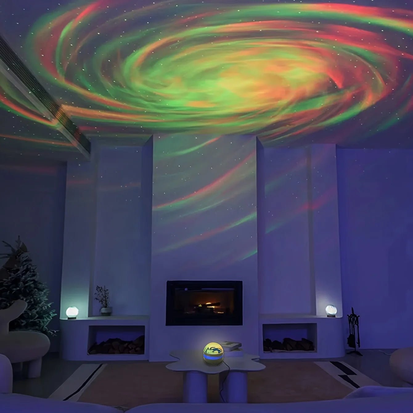 LED NightLights Galaxy Projector Remote Control 5V USB Rechargeable Starry Sky Lamp DMX Sound Active 7 Modes for Kids Room Decor - Bako Bako