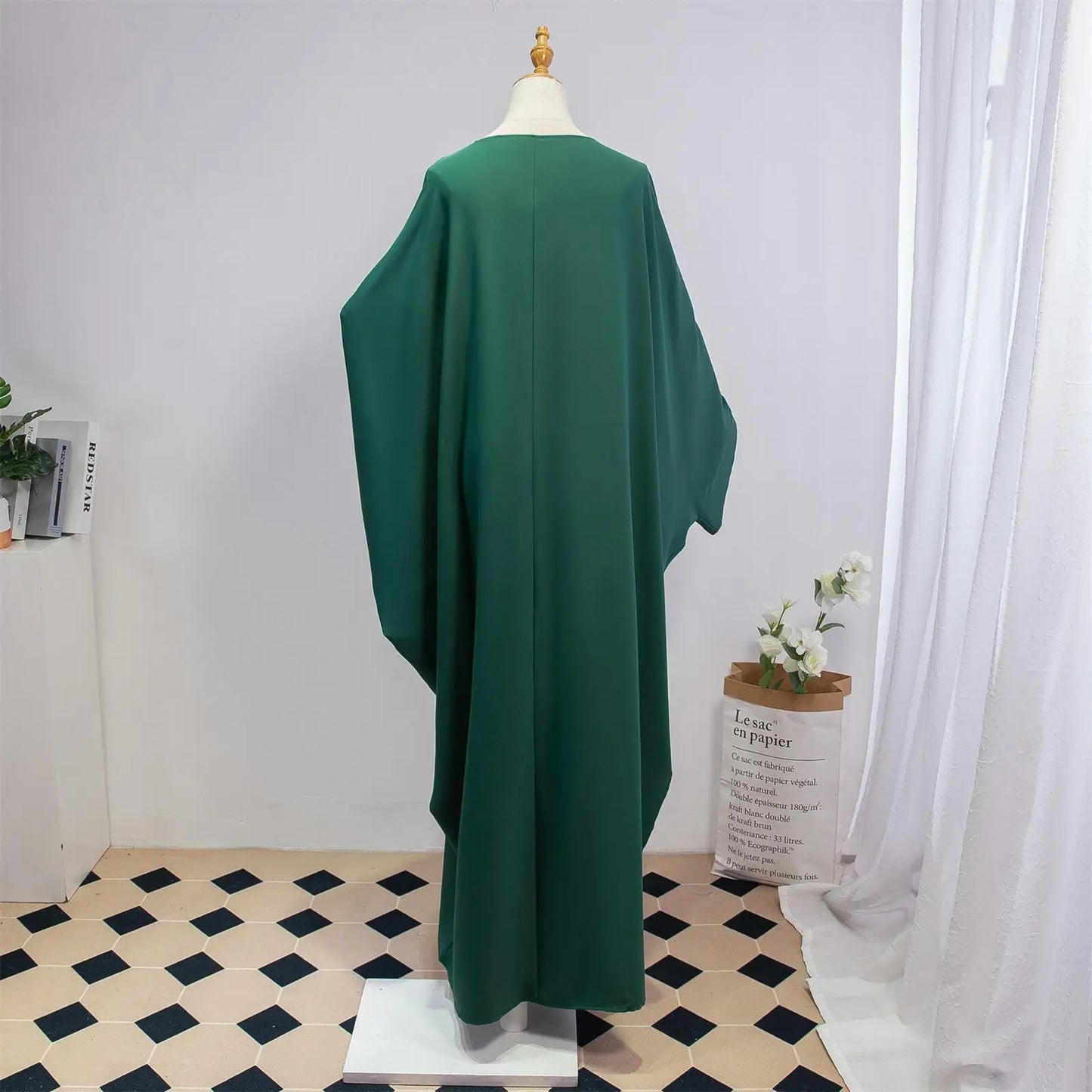 Two Pieces Muslim Abaya Women Jilbab Islamic With Hijab Clothing Dubai Saudi Robe Turkish Modesty Prayer Dresses Loose Kaftans - Bako Bako