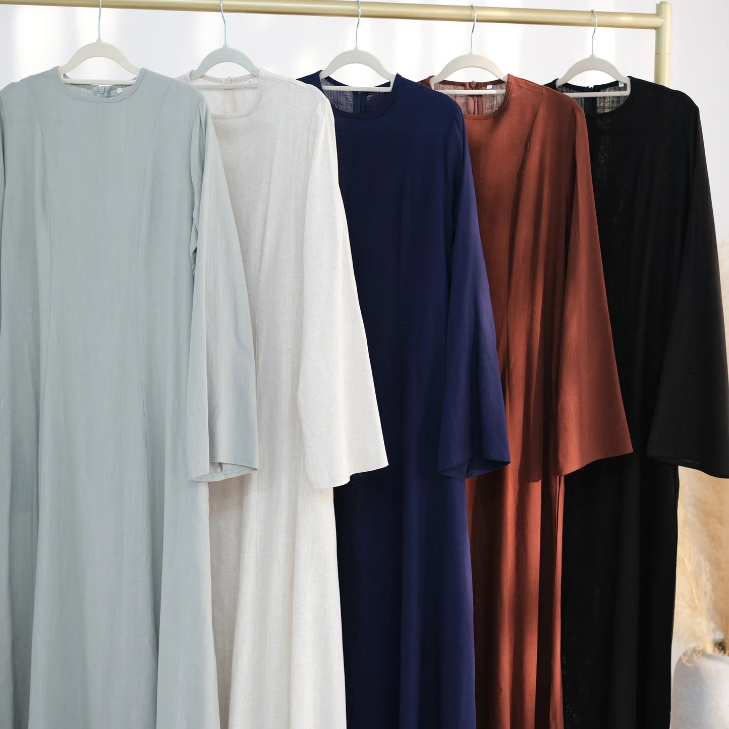 2025 Summer Arabic Muslim Women Modest Dress Eid Dubai Plain Abaya Islam Party Outfit Elegant Holiday Dresses Turkey Kaftan Robe - Bako Bako