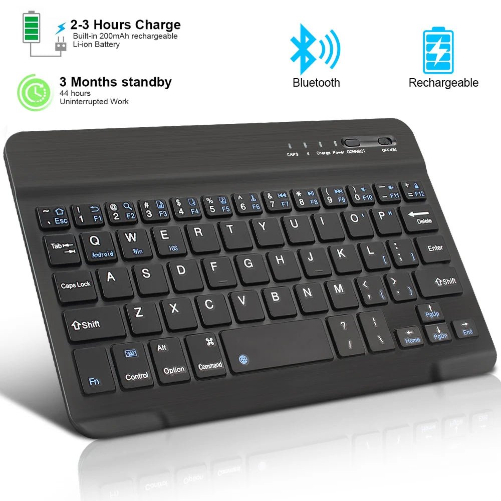 Dual - Mode Bluetooth 5.0 Keyboard 2.4G Wireless Keyboard 3 - BT Rechargeable Gaming Keyboard For Laptop Tablet Android iOS Windows - Bako Bako