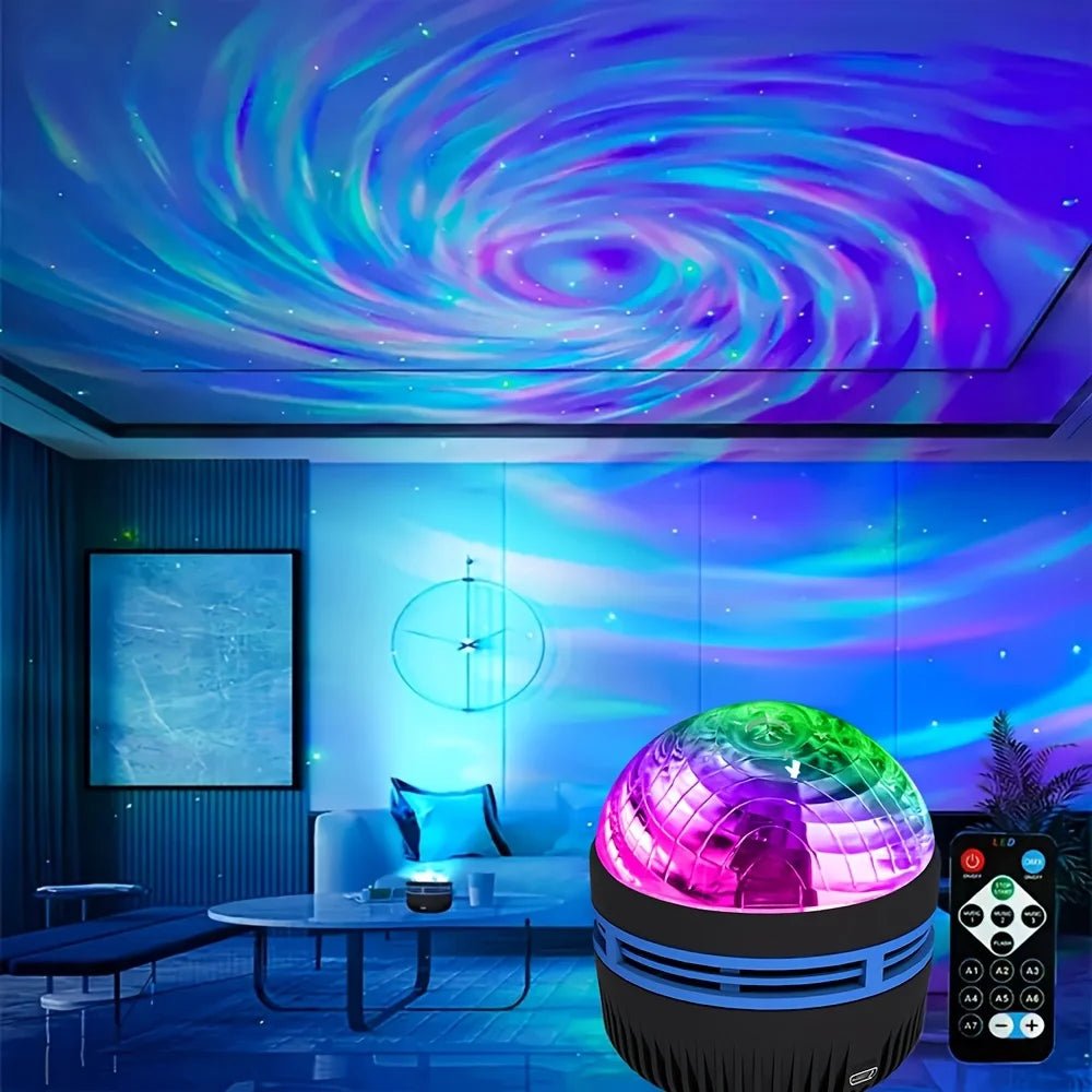 LED NightLights Galaxy Projector Remote Control 5V USB Rechargeable Starry Sky Lamp DMX Sound Active 7 Modes for Kids Room Decor - Bako Bako