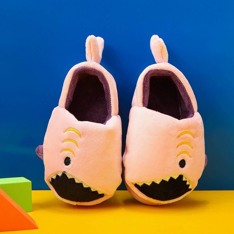 Boys' Dinosaur Slippers with Plush TPR Sole & Alligator/Crocodile Teeth - Warm Winter Indoor/Outdoor, Green & White Low - Top Easy Slip - On for, Cute Dino Footwear for Bedtime & Play - Bako Bako