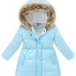 Children's Winter New Style Thickened Glossy Hooded Jacket for Boys and Girls, Mid - Length - Bako Bako