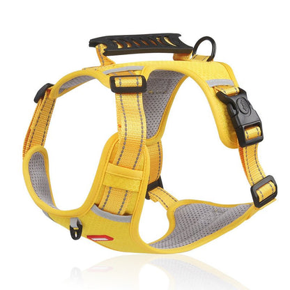 Adjustable No - Pull Pet Harness for Dogs and Cats - Soft Padded Harness with Easy Control Handle for Large Breeds - Prevents Choking and Pulling - Comfortable and Secure Fit - Bako Bako
