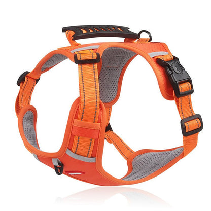 Adjustable No - Pull Pet Harness for Dogs and Cats - Soft Padded Harness with Easy Control Handle for Large Breeds - Prevents Choking and Pulling - Comfortable and Secure Fit - Bako Bako