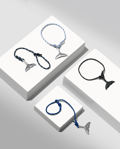 Whale Tail - Dark Blue - BraceletsArcticusBako