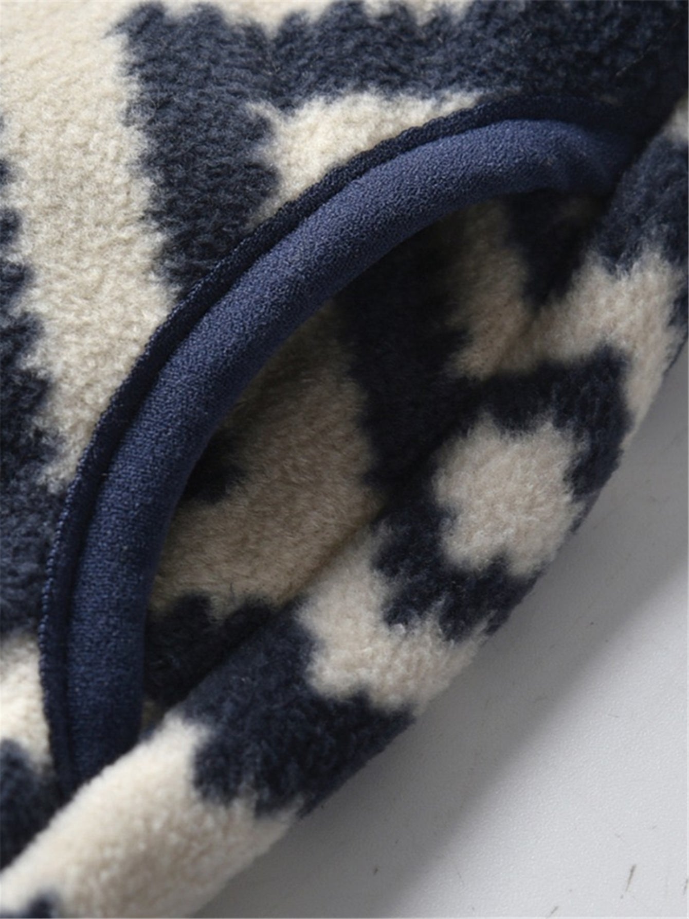 New Boys Vintage Plaid Printed Casual Thickened Warm Stand Collar Zipper Jacket - Bako Bako