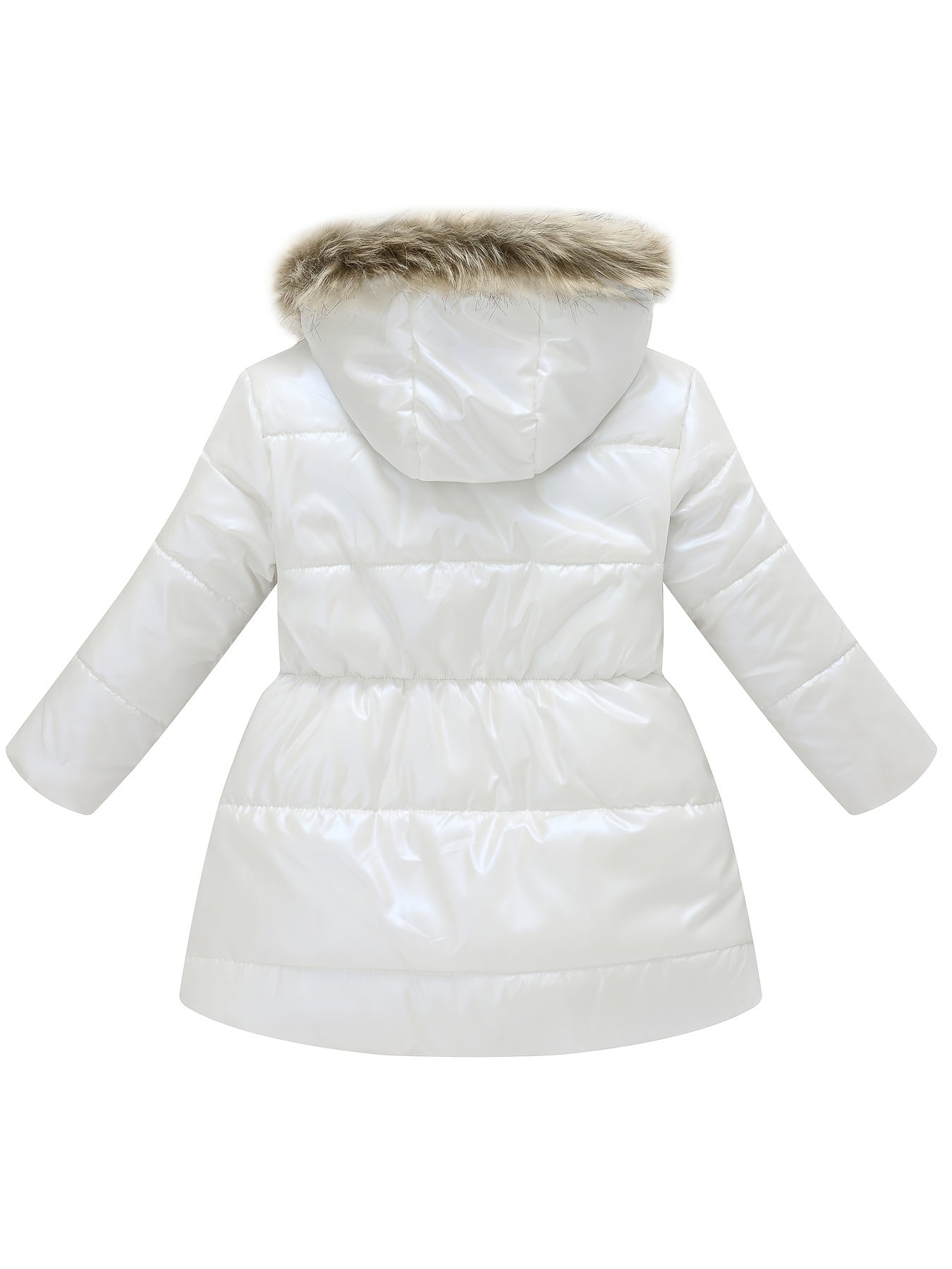 Children's Winter New Style Thickened Glossy Hooded Jacket for Boys and Girls, Mid - Length - Bako Bako