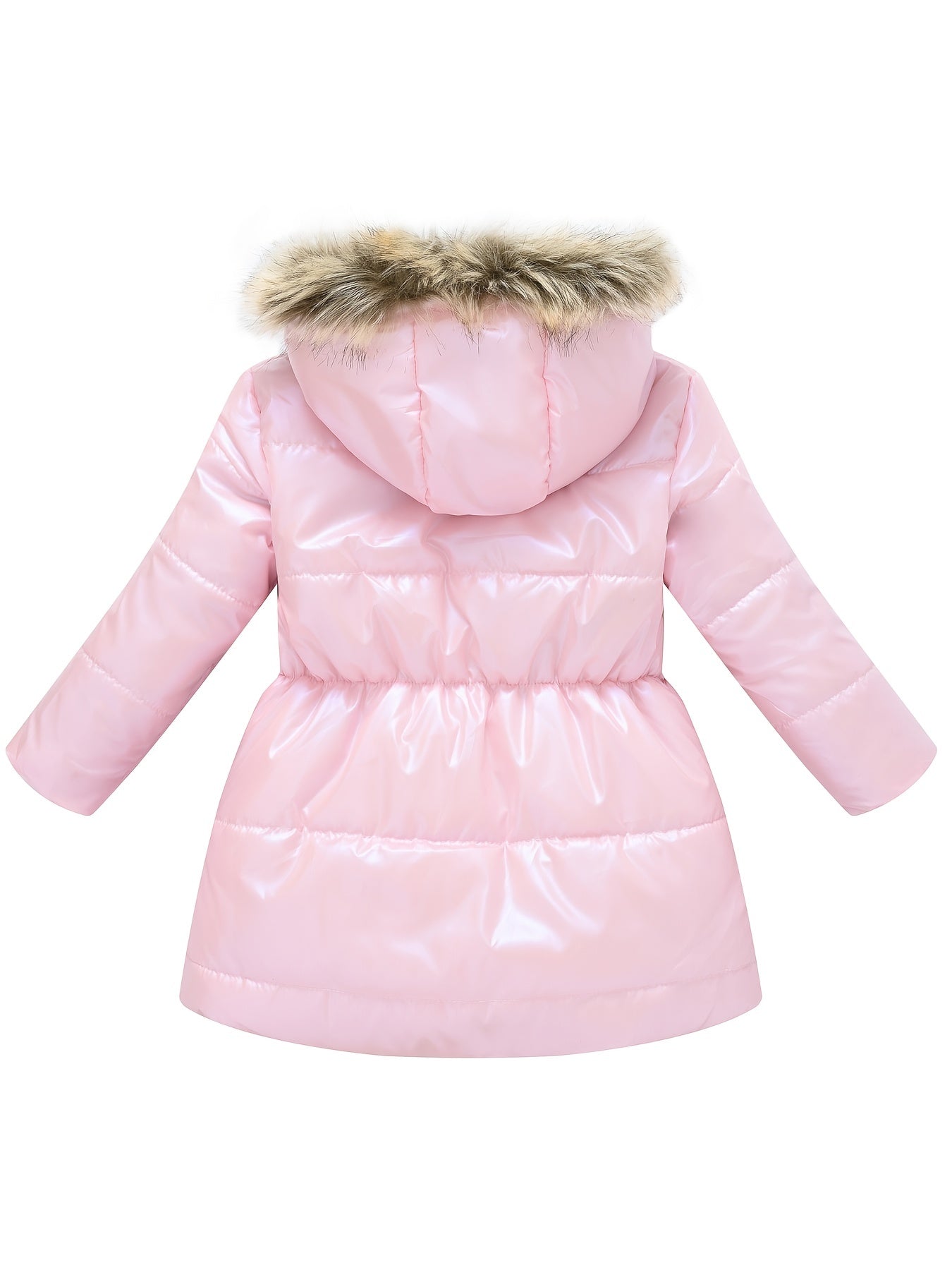 Children's Winter New Style Thickened Glossy Hooded Jacket for Boys and Girls, Mid - Length - Bako Bako