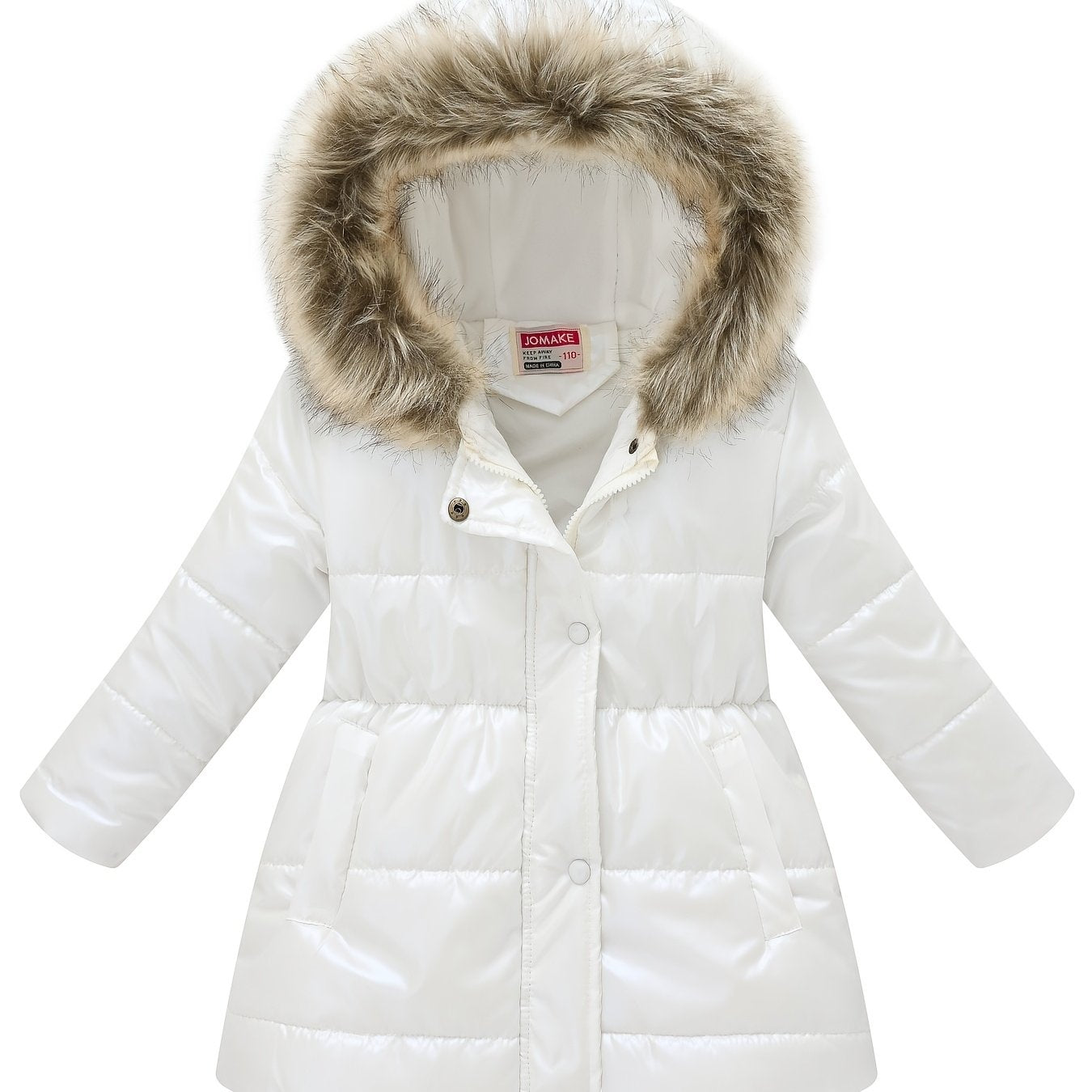 Children's Winter New Style Thickened Glossy Hooded Jacket for Boys and Girls, Mid - Length - Bako Bako