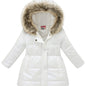 Children's Winter New Style Thickened Glossy Hooded Jacket for Boys and Girls, Mid - Length - Bako Bako