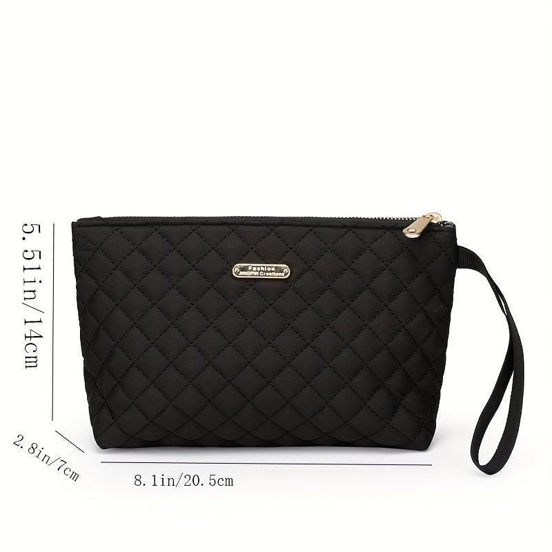 Large Capacity Chest Bag for Women - Adjustable Embroidered Crossbody Bag with Zipper Closure, Polyester Lining, Foldable, and Random Printing - Urban Solid Color Nylon Bag with Comfortable Strap - Bako Bako