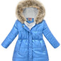 Children's Winter New Style Thickened Glossy Hooded Jacket for Boys and Girls, Mid - Length - Bako Bako