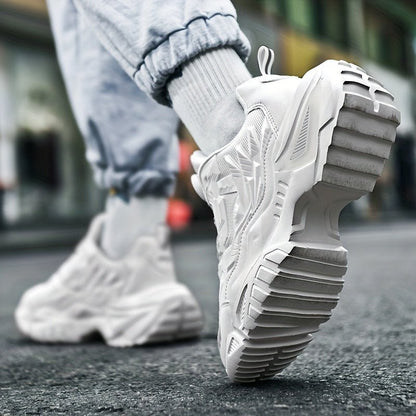 Men'S Breathable Running Shoes - Lightweight Sneakers with Cushioned TPU Sole, Lace - Up Closure, Non - Slip Rubber Outsole - All - Season Gym, Jogging, Gym Footwear, Striped Design, Comfortable Fit, Fitness Enthusiasts - Bako Bako