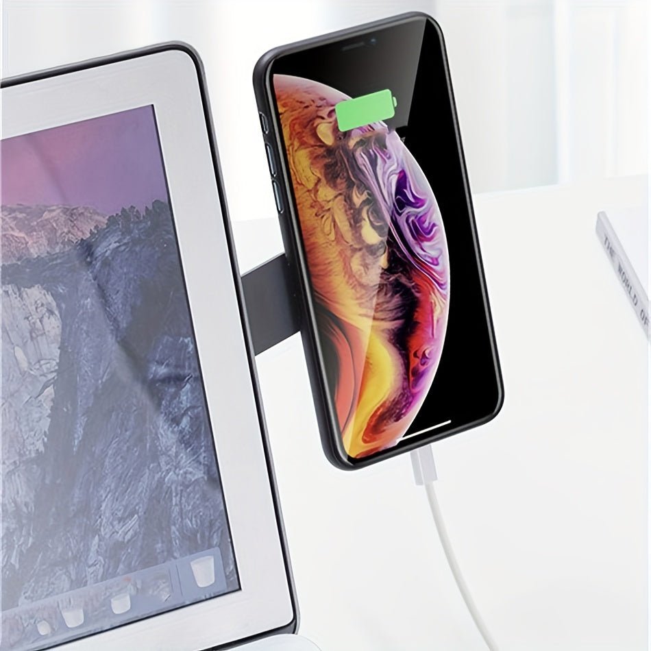1pc Laptop Screen Support Holder Dual Monitor Display Clip Plastic Sticky Magnetic Notebook Computer Expansion Bracket - Bako Bako