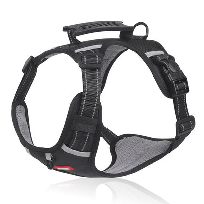 Adjustable No - Pull Pet Harness for Dogs and Cats - Soft Padded Harness with Easy Control Handle for Large Breeds - Prevents Choking and Pulling - Comfortable and Secure Fit - Bako Bako
