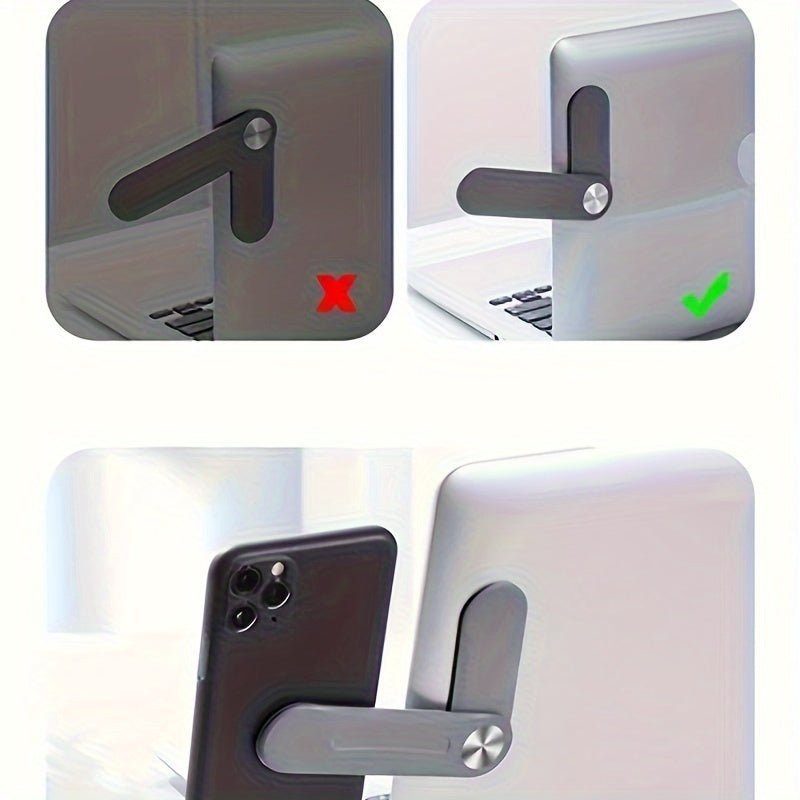 1pc Laptop Screen Support Holder Dual Monitor Display Clip Plastic Sticky Magnetic Notebook Computer Expansion Bracket - Bako Bako